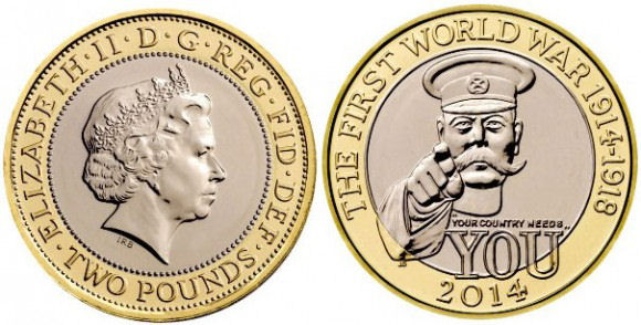 Lord Kitchener 2-Pound coin