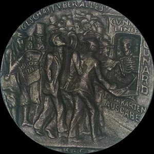 Lusitania medal reverse