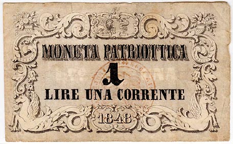 VENEZIA 1848 Moneta Patriottica da Lire 1