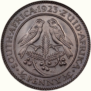 South African 1923 farthing (Imperial issue)