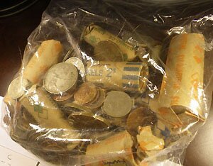 Bag of Zambian Coins