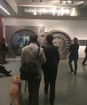 Tom in front of the Russian collection.
